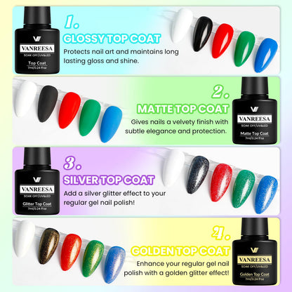 High quality resin based gel nail polish bottles in 60 piece set