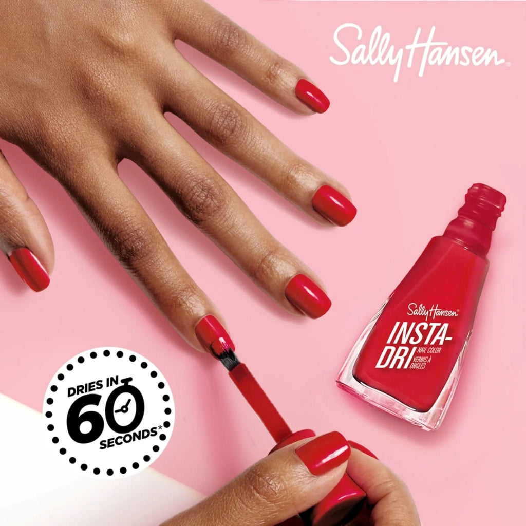 Sally Hansen Insta Dri fast dry clear nail polish bottle with black cap
