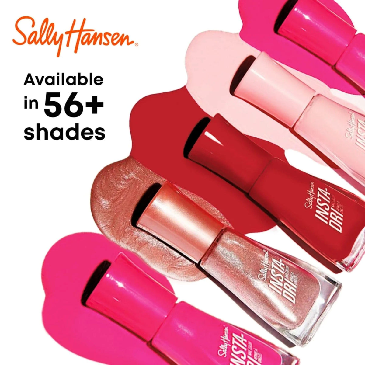 Sally Hansen Insta Dri 9.17 milliliters transparent glossy nail color bottle