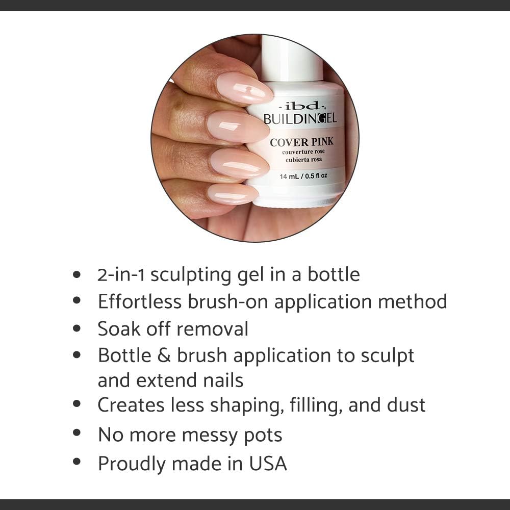 IBD hard gel bottle label details and size