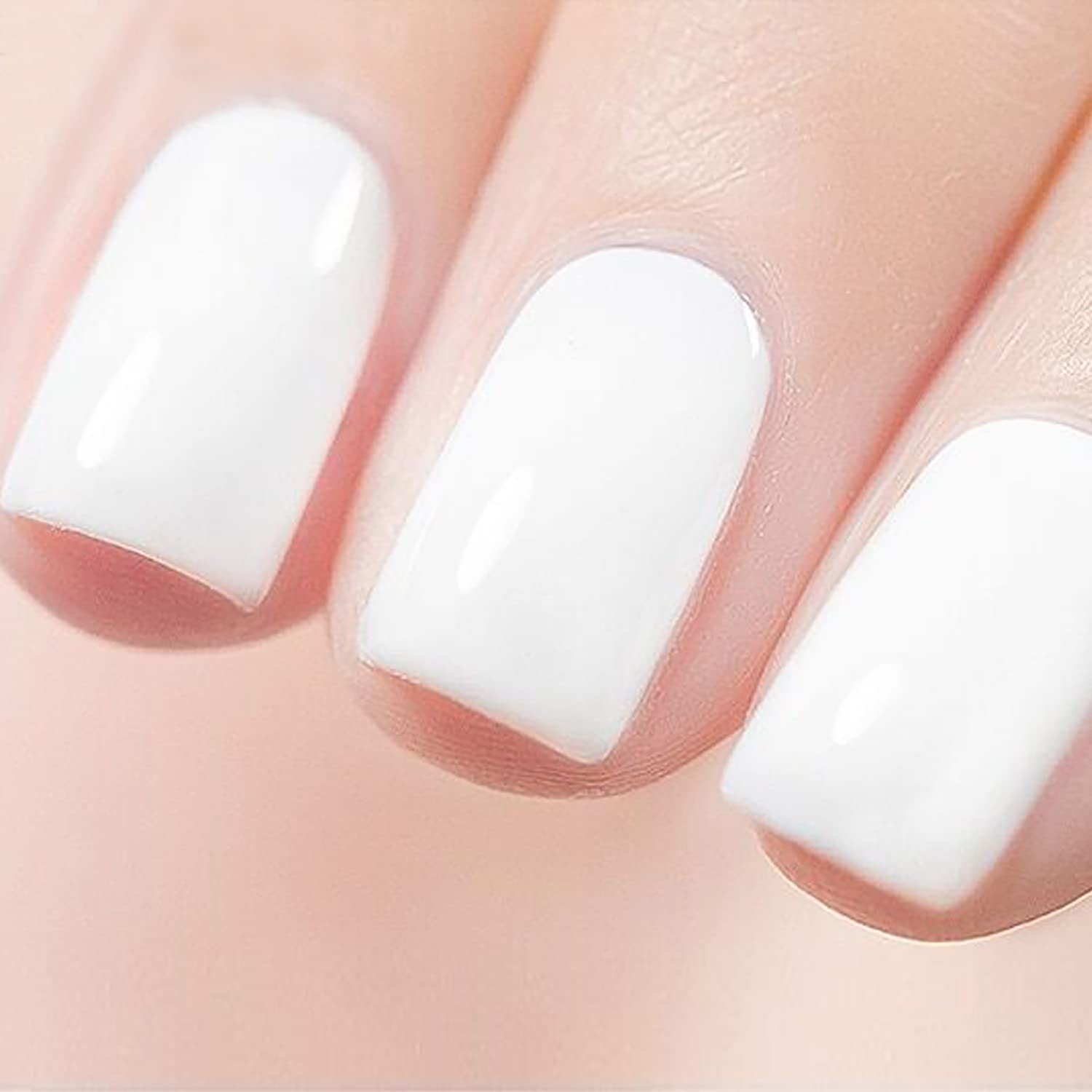 Close up of Vishine pure white nail gel texture