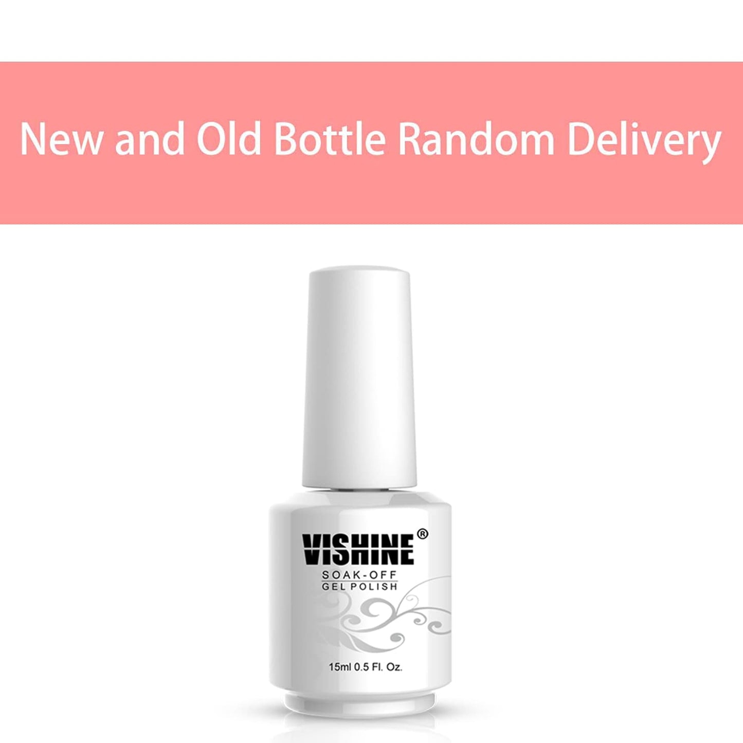 Professional salon manicure using Vishine pure white gel