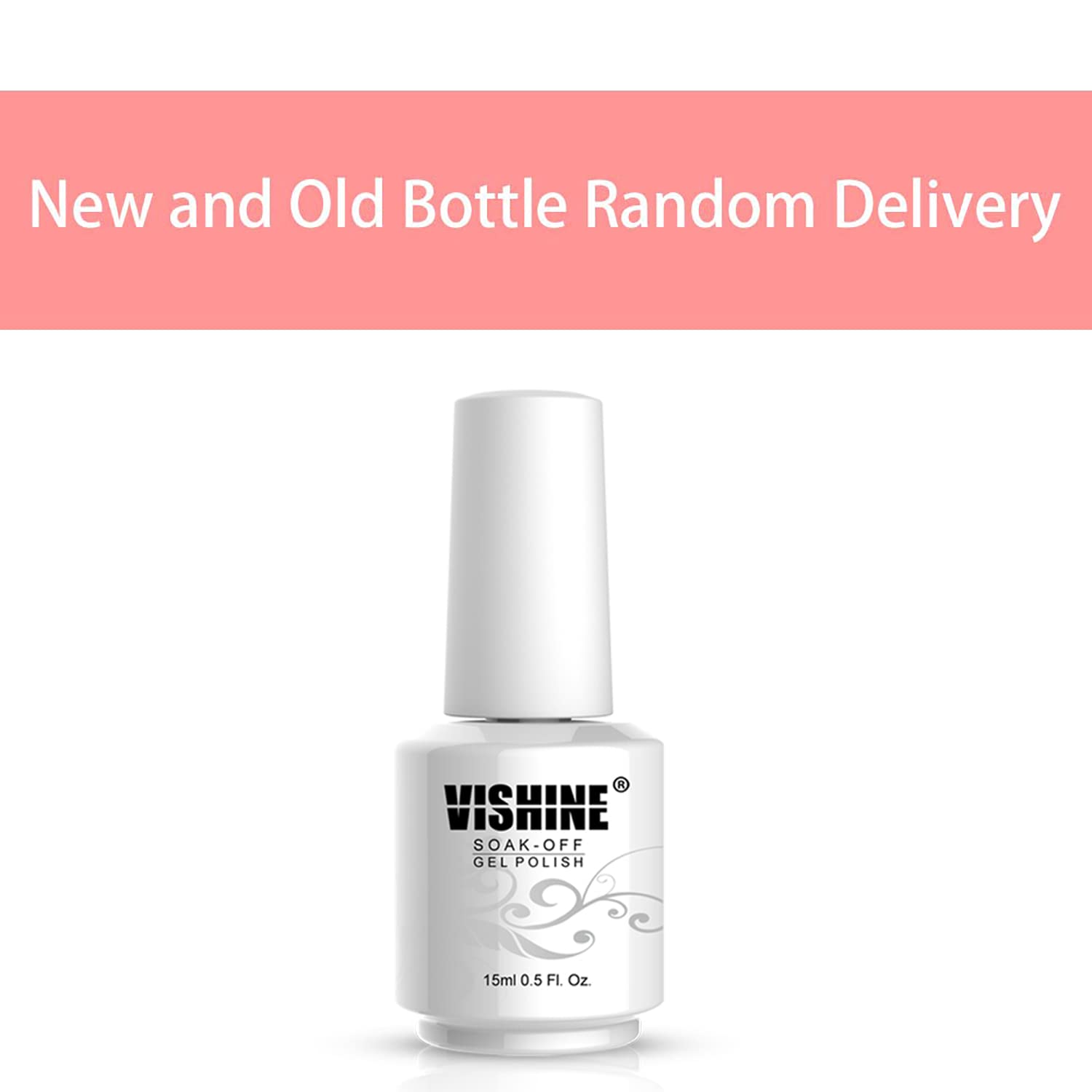 Professional salon manicure using Vishine pure white gel