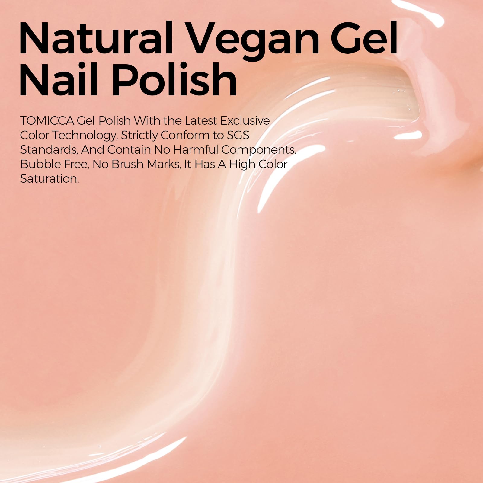 Professional manicure using Tomicca translucent nude gel polish