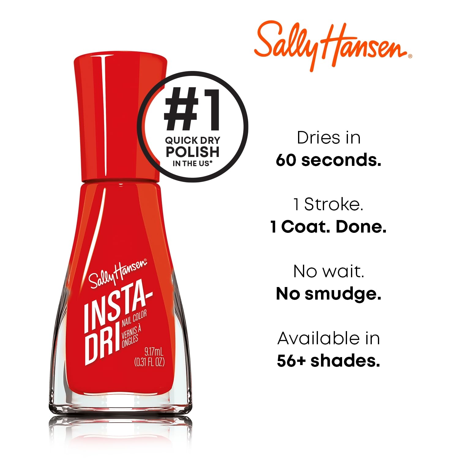 Authentic Sally Hansen USA imported nail polish 9.17 ml bottle