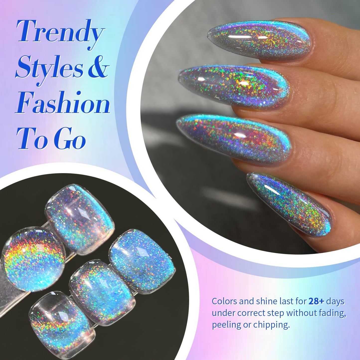 Born Pretty 9D magnetic gel polish texture swatch