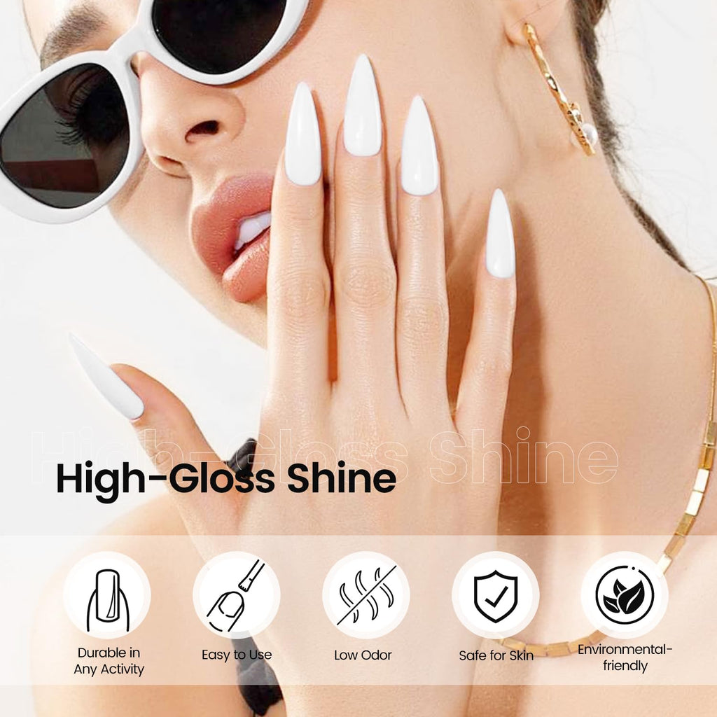Jodsone white gel nail polish packaging box and bottle