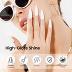Jodsone white gel nail polish packaging box and bottle