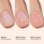 Manucurist Active Glow Raspberry lifestyle manicure shot