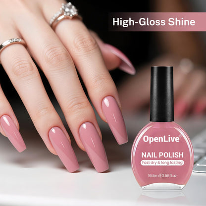 OpenLive Dusty Rose Nail Polish packaging box side