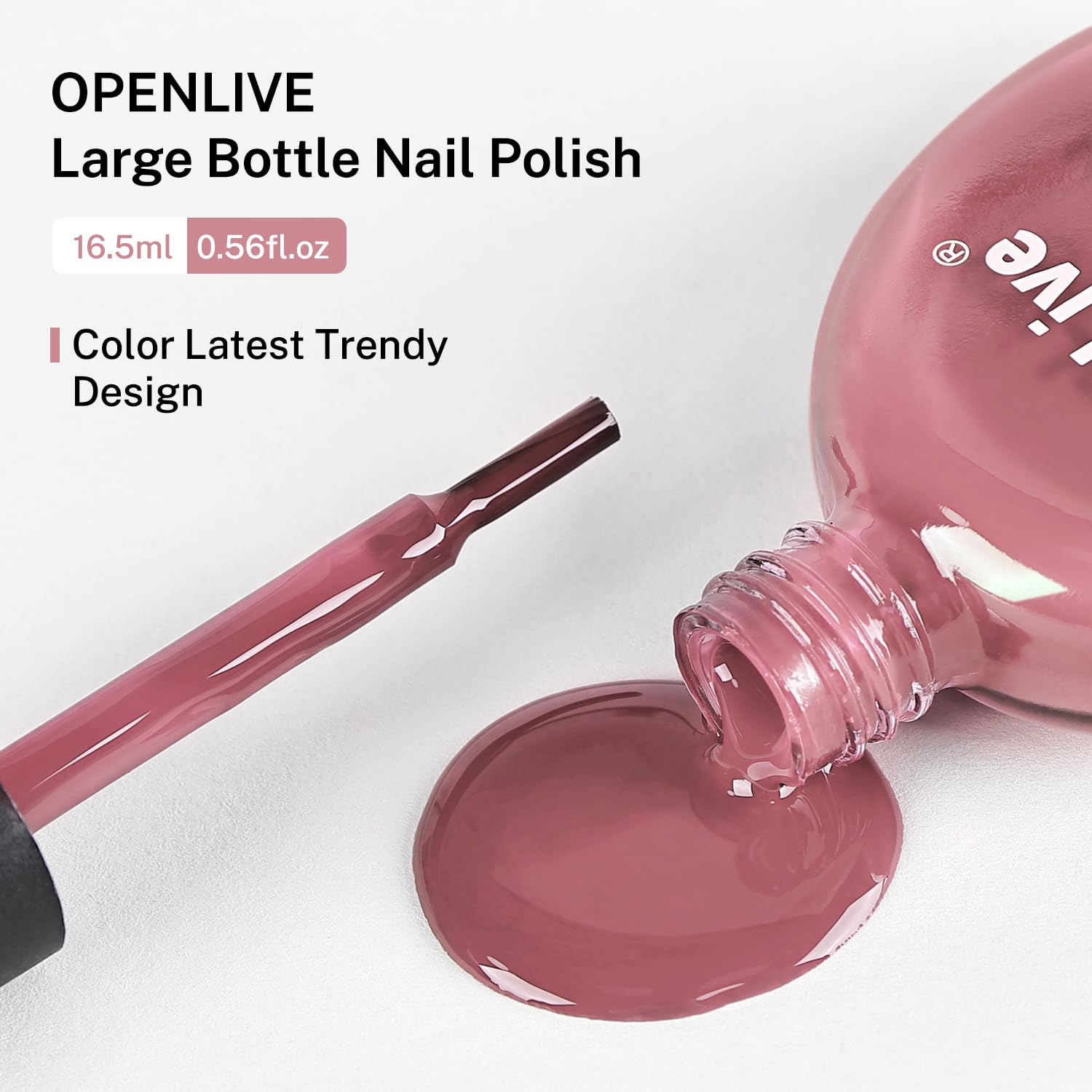 OpenLive Dusty Rose Nail Polish collection display