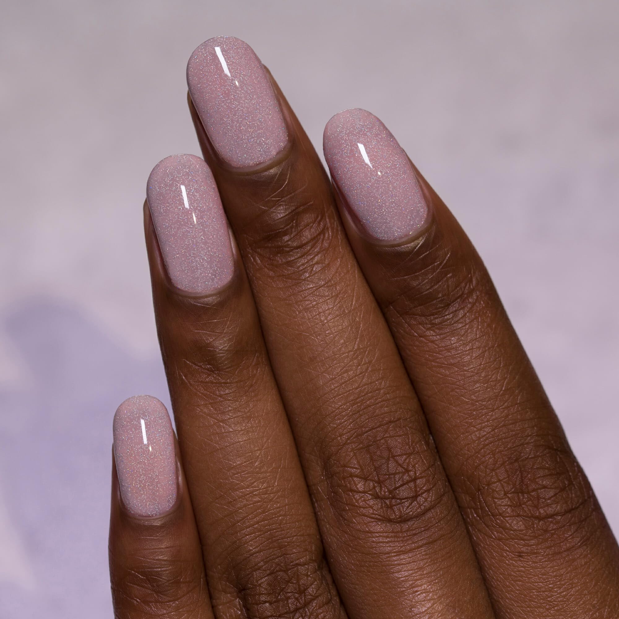 Top down view of ILNP Birthday Suit nail polish bottle