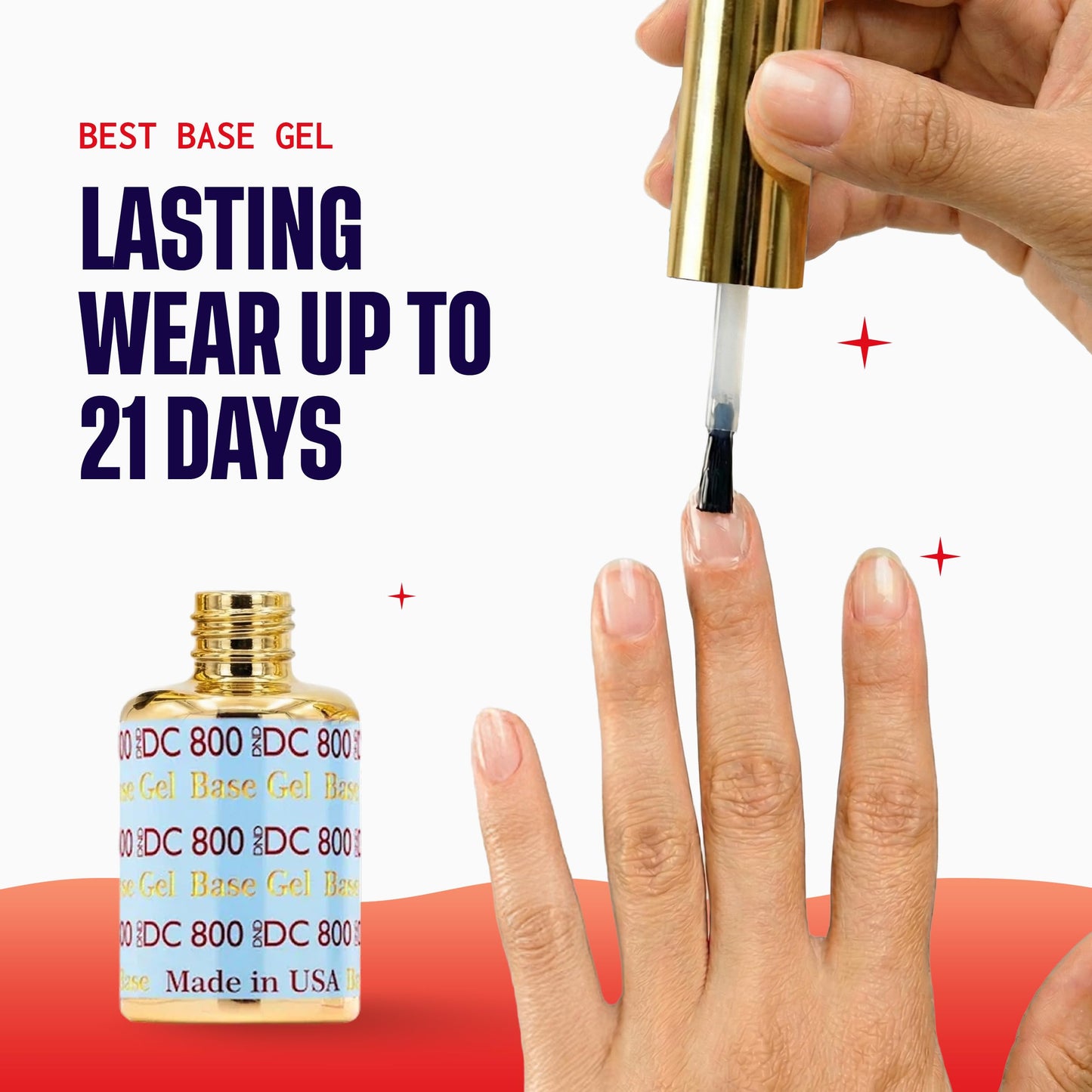 DND no cleanse top coat bottle professional nail care