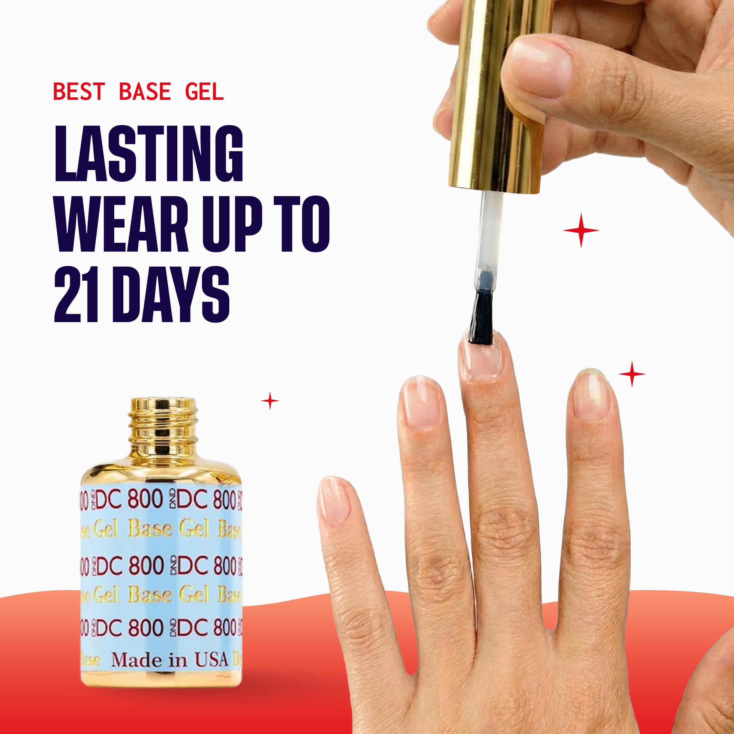 DND no cleanse top coat bottle professional nail care