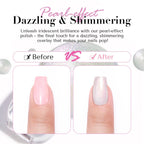 Azurebeauty 10 milliliters pearl white nail polish side angle view