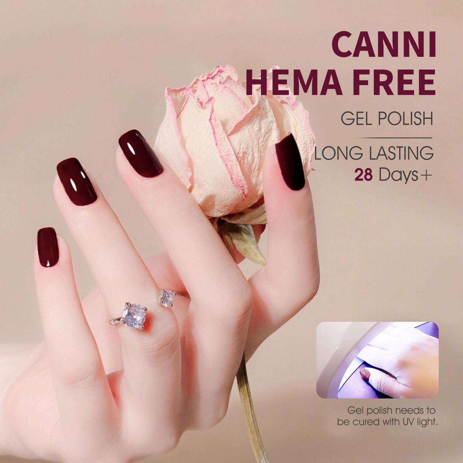 Canni professional 16ml gel polish bottle packaging