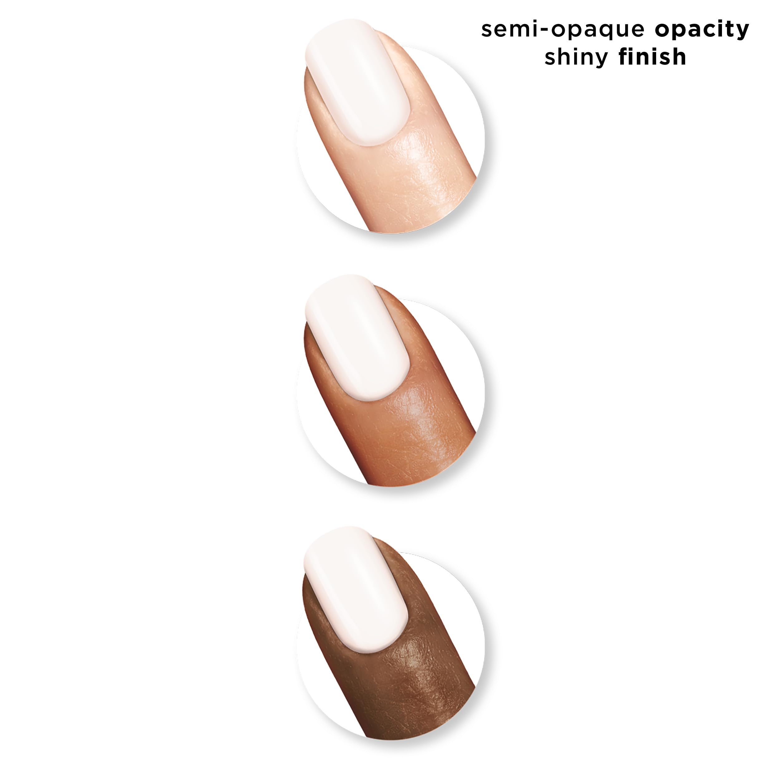 Close up of Sally Hansen White On nail polish brush applicator