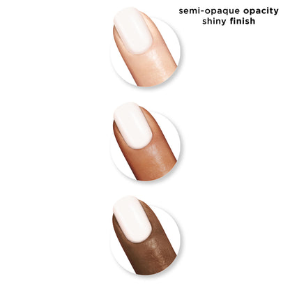 Close up of Sally Hansen White On nail polish brush applicator