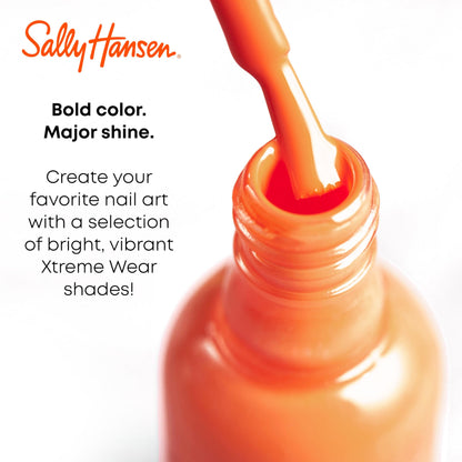 Top view of Sally Hansen White On 300 nail polish bottle