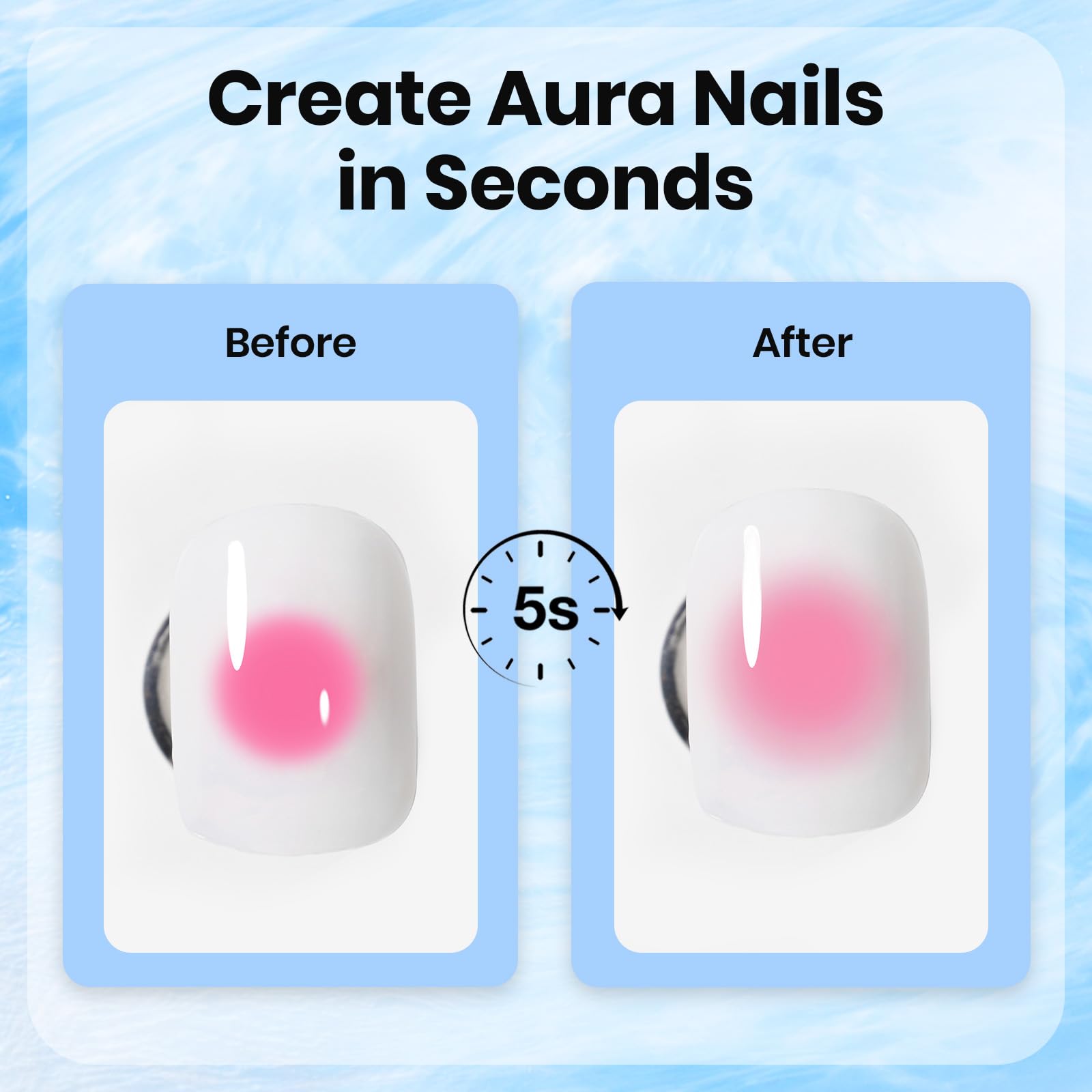 Beetles UV LED blossom gel polish texture