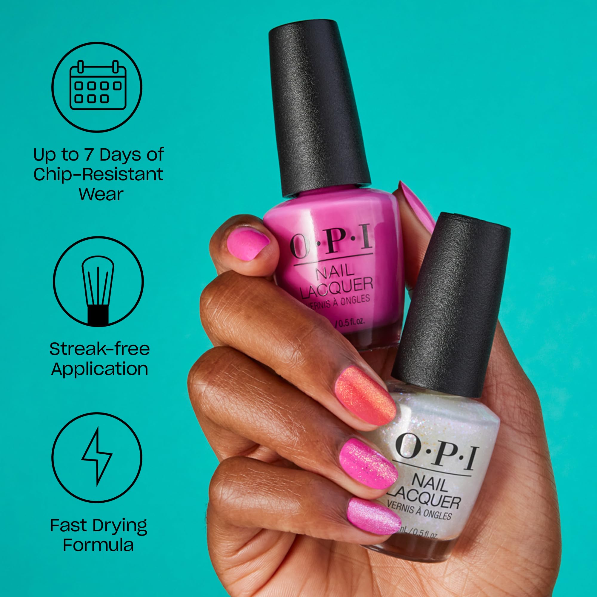 OPI 15ml classic nail polish packaging details