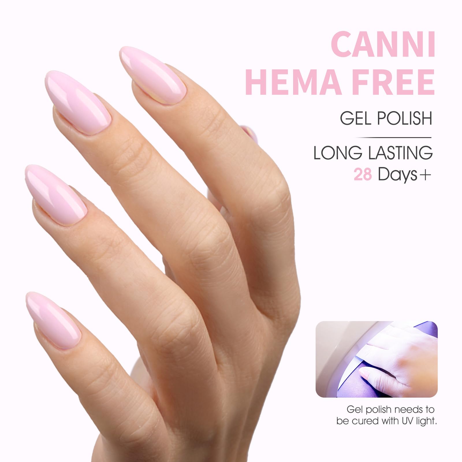 Canni soak off gel nail polish color swatch