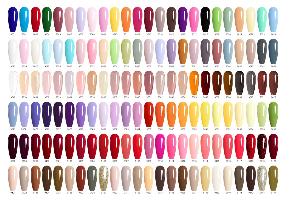 Comparison of Canni light pink gel polish shade