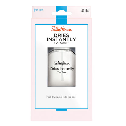 Side profile of Sally Hansen Dries Instantly Top Coat bottle