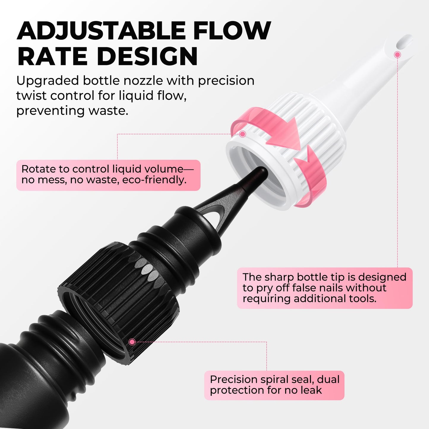 Instructions for using Luckyfairy press on nail adhesive
