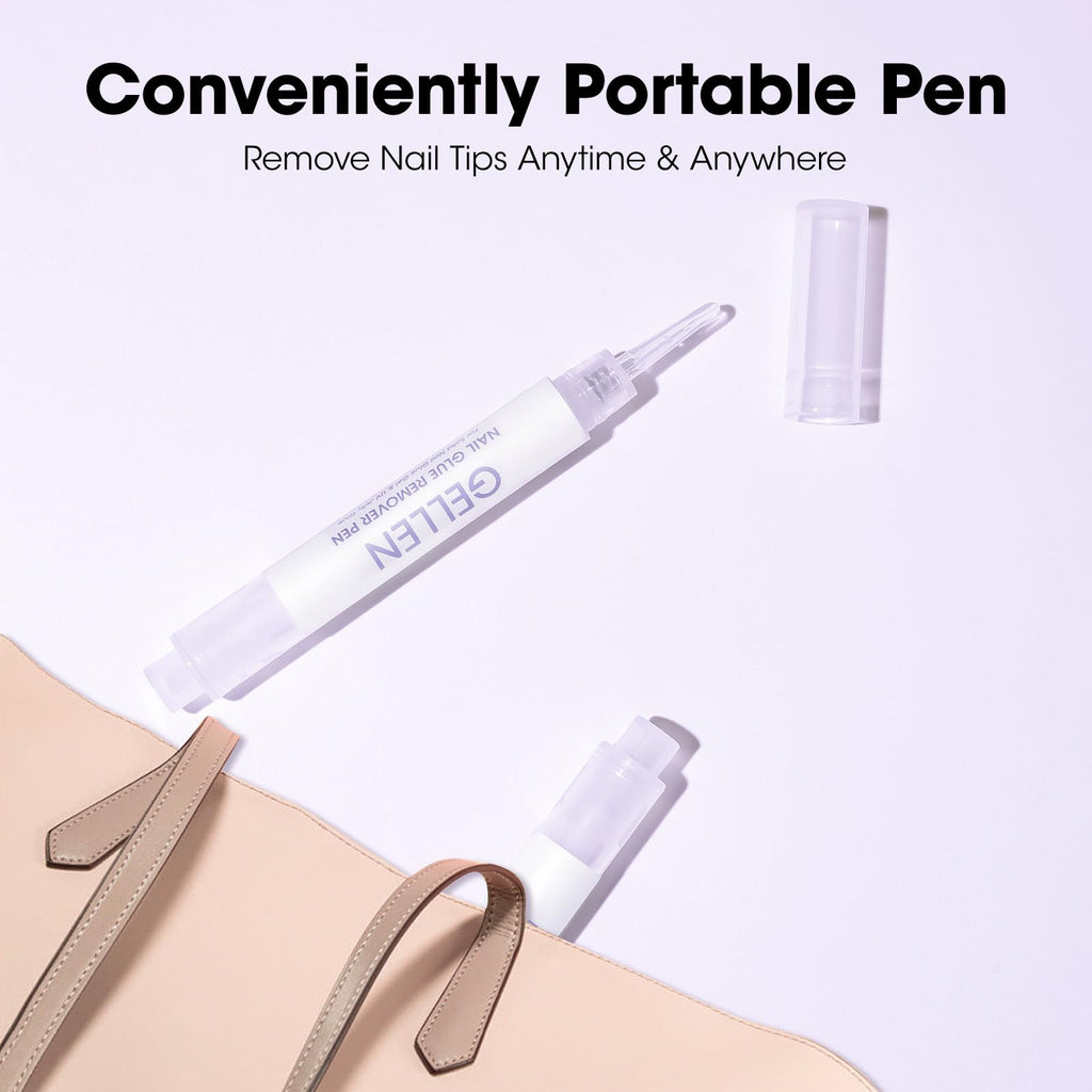 Gellen fake nail remover pen back label details