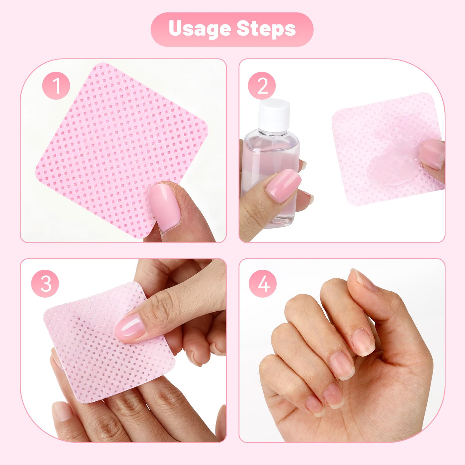 Professional nail art kit featuring lint free wipes