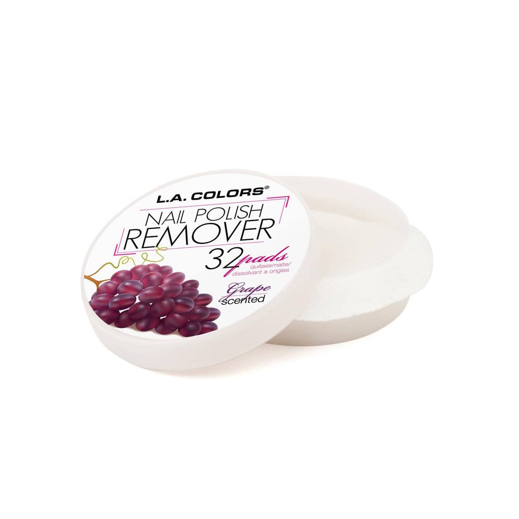 L.A. COLORS acetone free nail wipes travel packaging close up