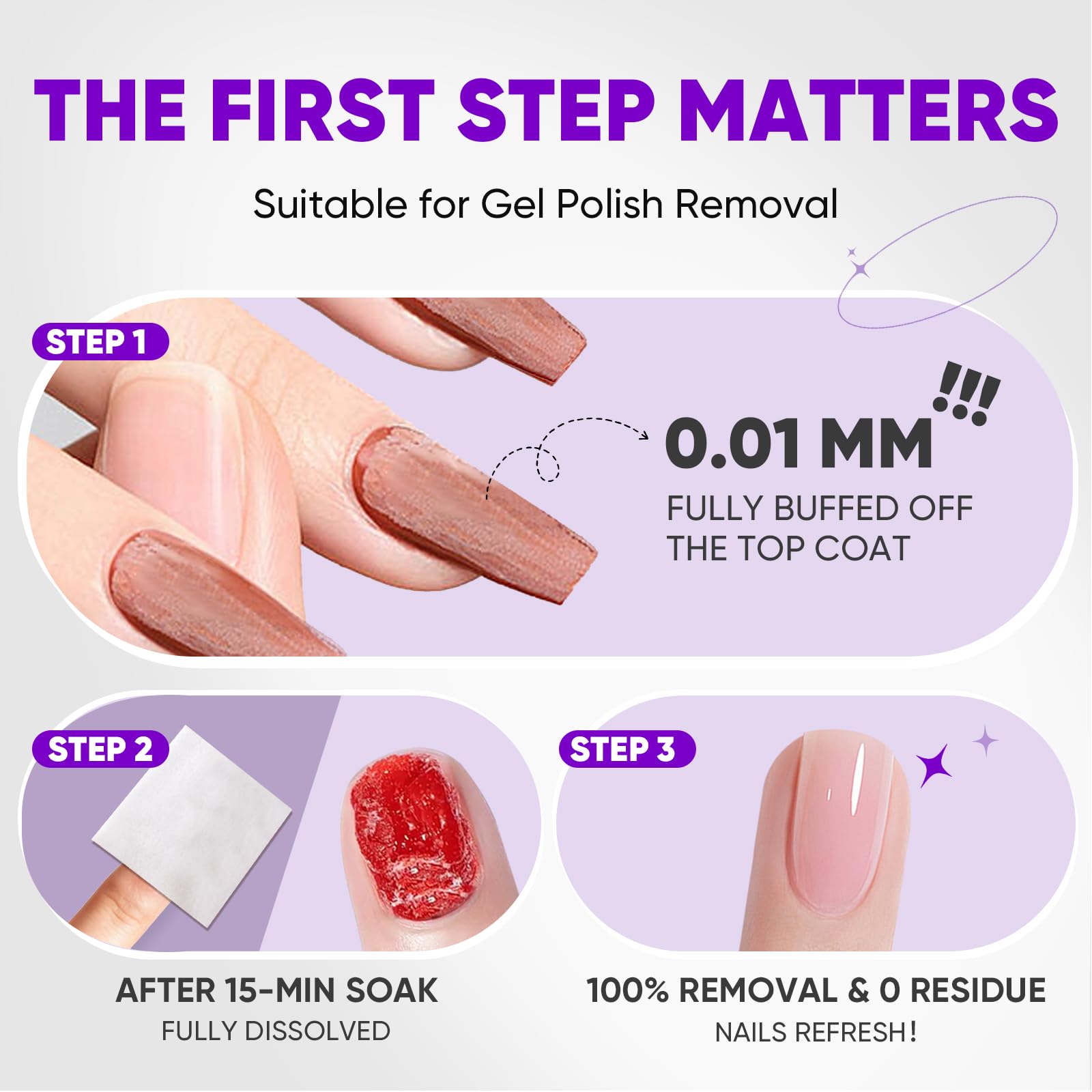 Travel friendly Oakdolche nail remover pads in a handbag