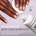 Londontown Kur Strengthening Lacquer Remover side label showing ingredients