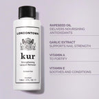 Close-up of Londontown acetone-free nail polish remover cap and neck