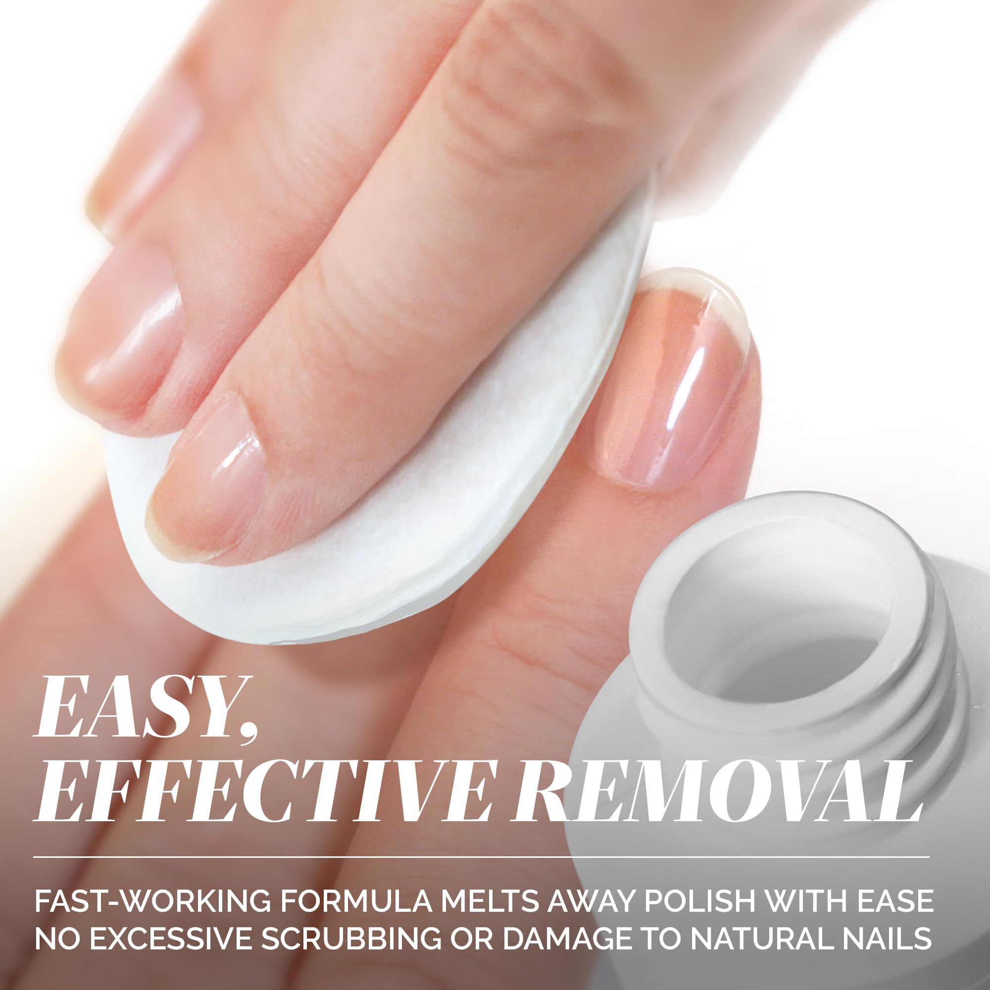 Londontown botanical infused nail strengthening polish remover side view presentation