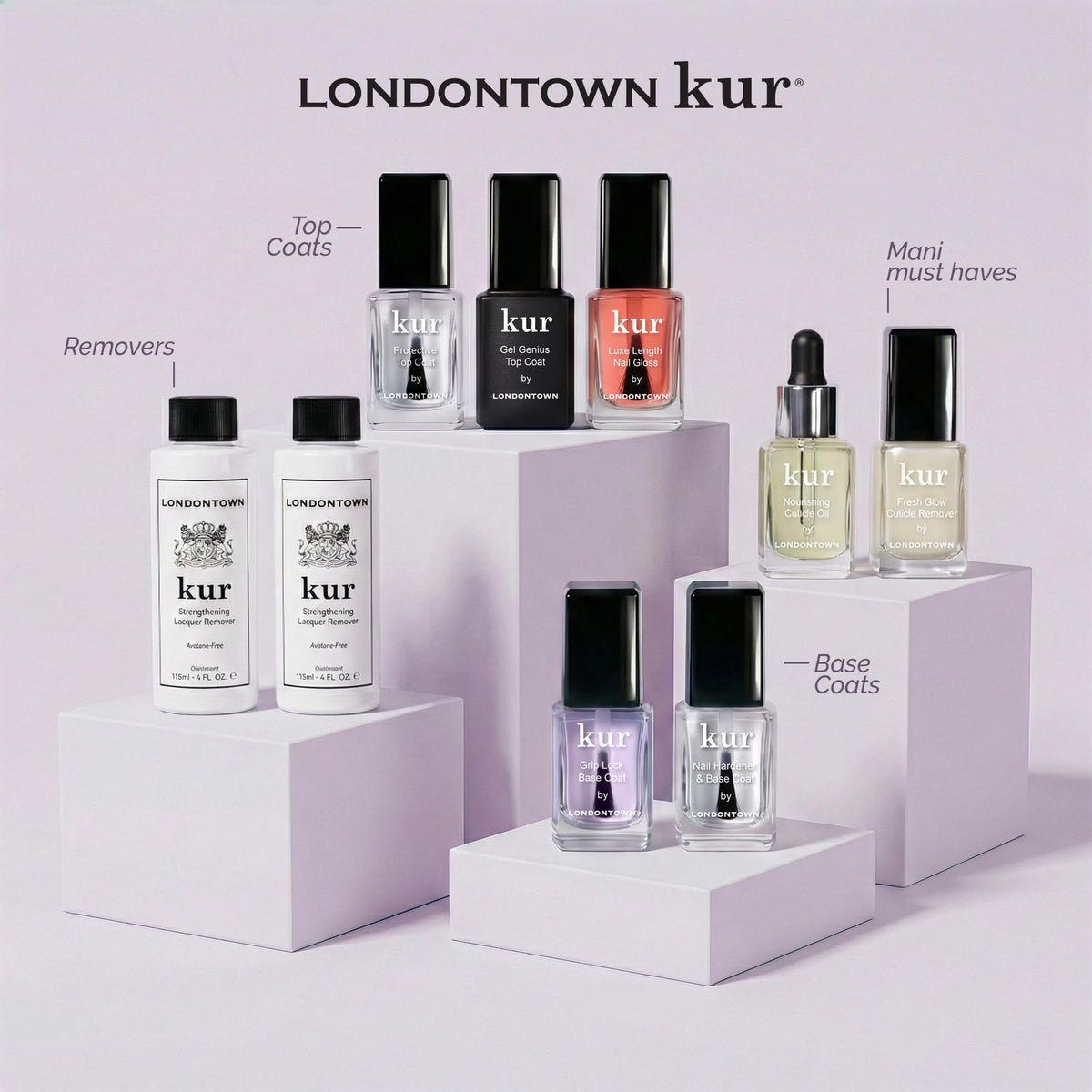 Authentic USA sourced Londontown Kur lacquer remover 4 fluid ounce bottle