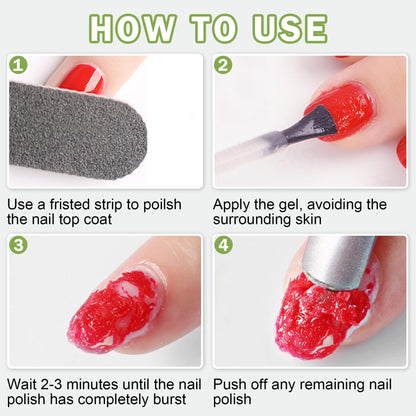 Authentic USA imported nail polish remover pack displaying complete product packaging.