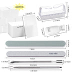 Hoewina clear anti-slip nail clips holding cotton pads on fingers