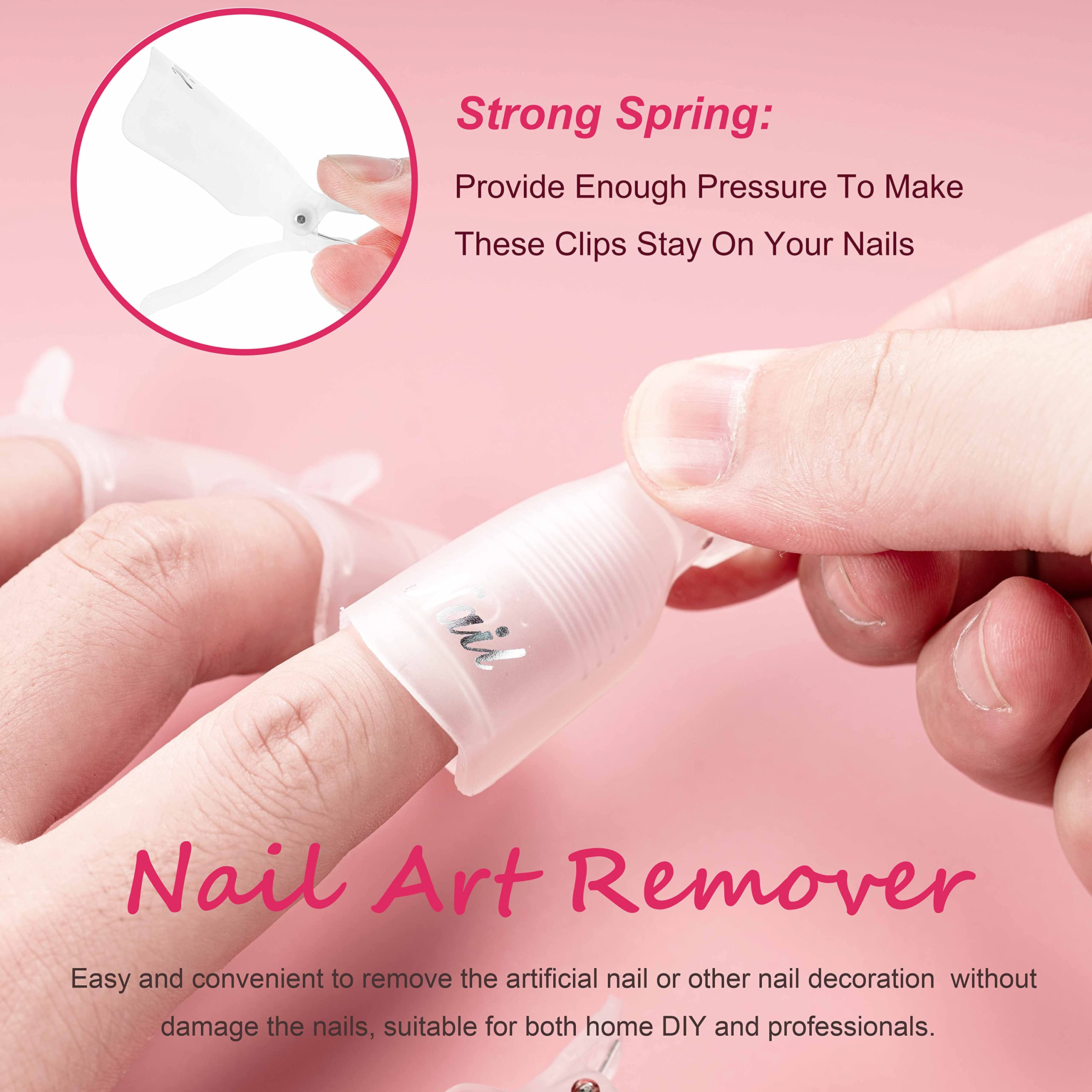 Hoewina professional manicure kit highlighting stainless steel triangular cuticle peeler and double ended pusher spoon.
