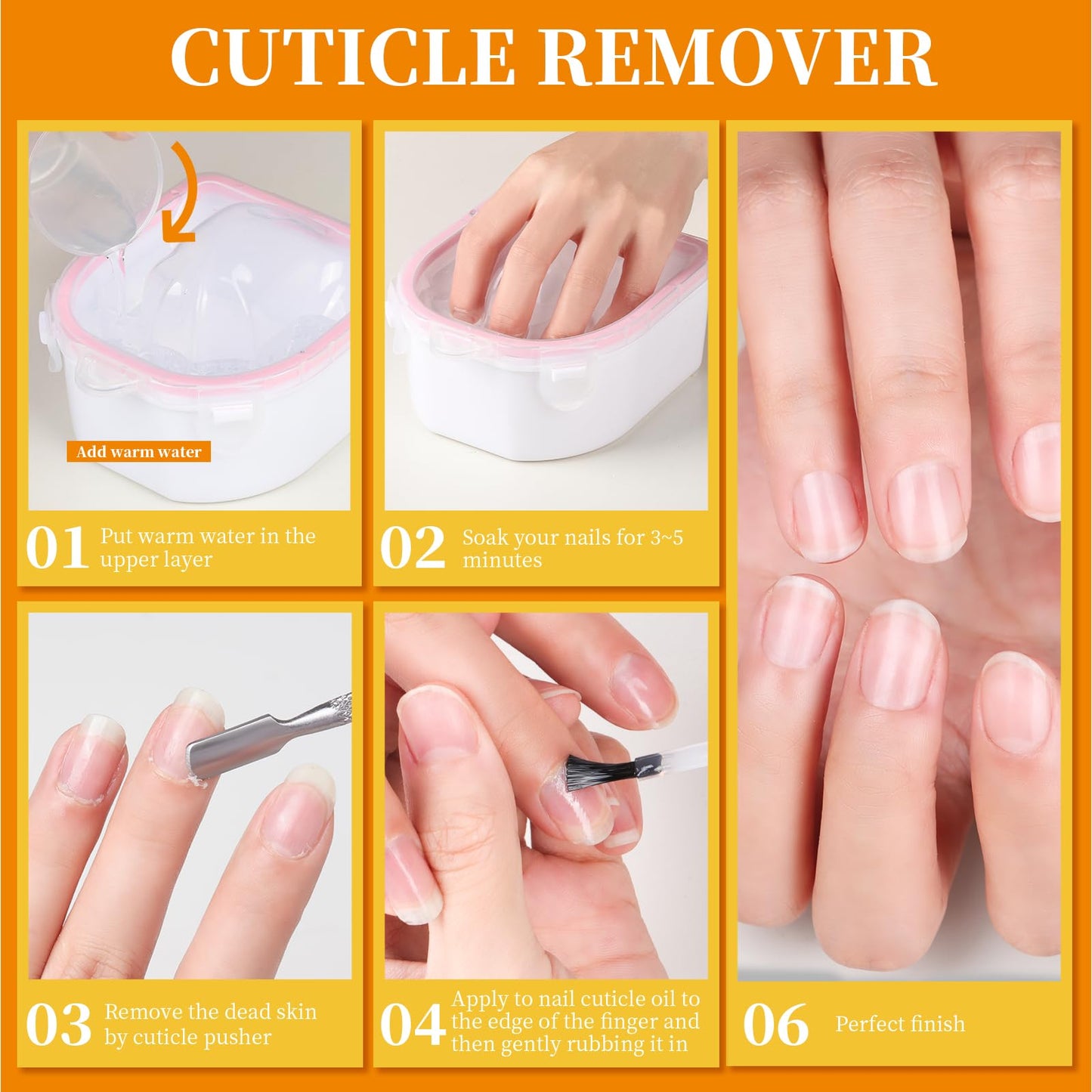 Full collection of the Teenitor dip powder removal accessories laid out cleanly on a white background