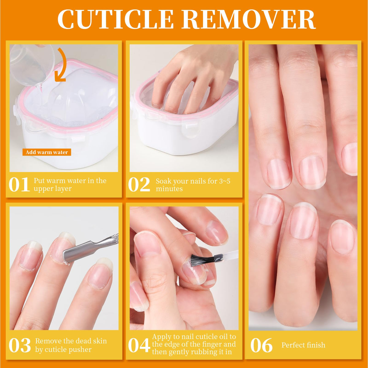 Ergonomic hand soaking tray for gel and acrylic polish removal