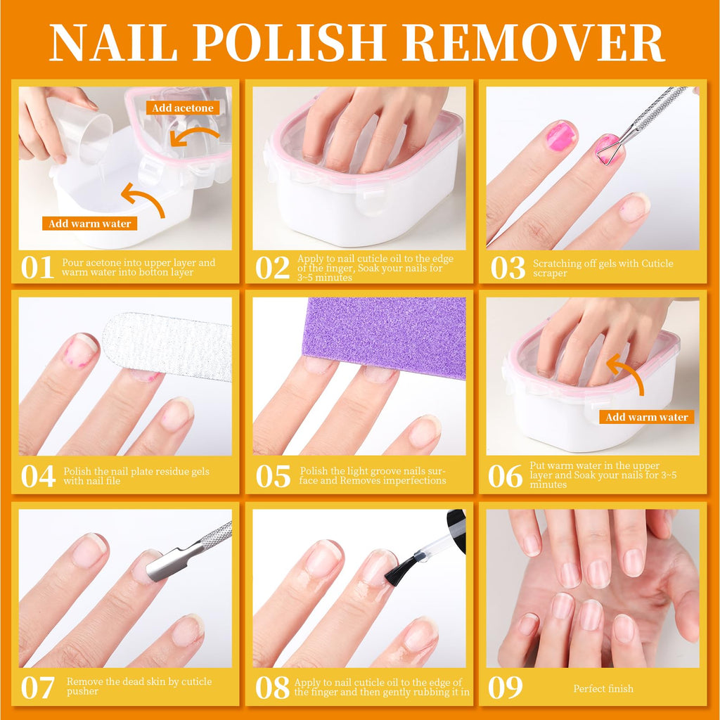 Complete Teenitor nail care kit components arranged together