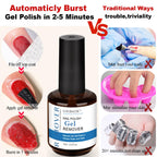 Included manicure tools and liquid latex tape kit
