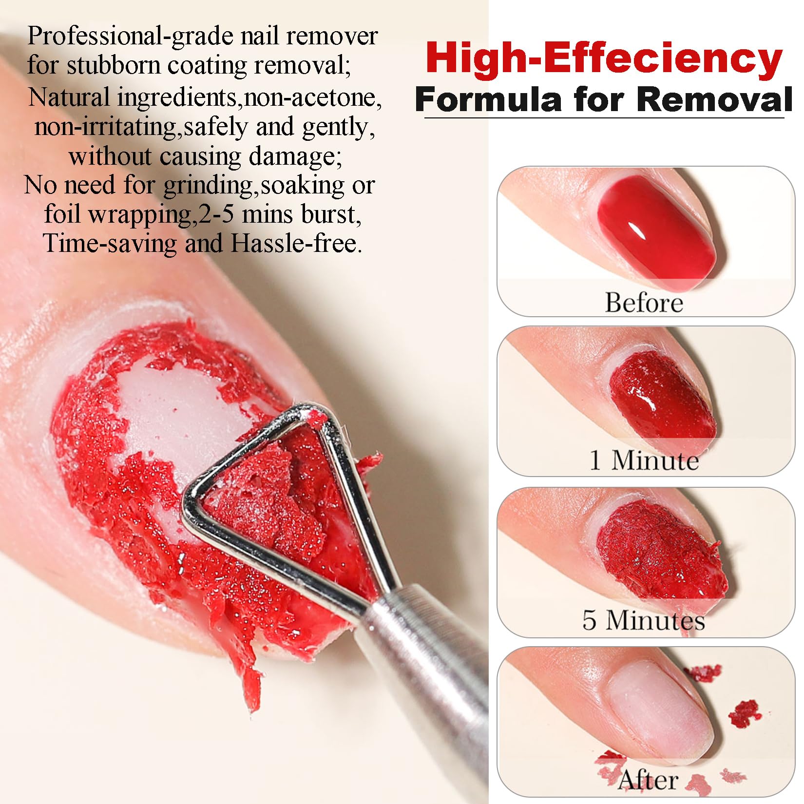 Application of the nourishing cuticle oil to restore moisture and shine to bare natural nails after removal process.