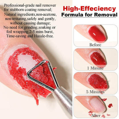 Application of the nourishing cuticle oil to restore moisture and shine to bare natural nails after removal process.