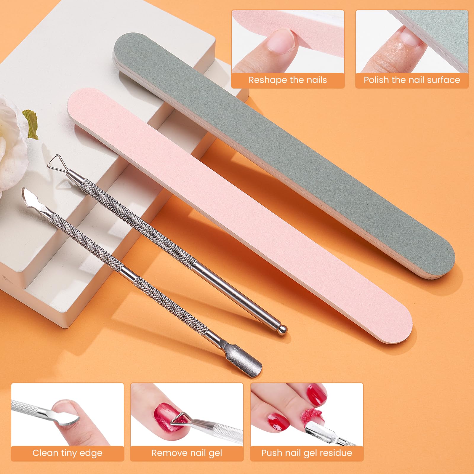 Imported USA manicure accessory for speeding up acrylic nail removal.