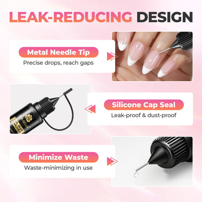 Close up of Una Gella nail glue remover packaging