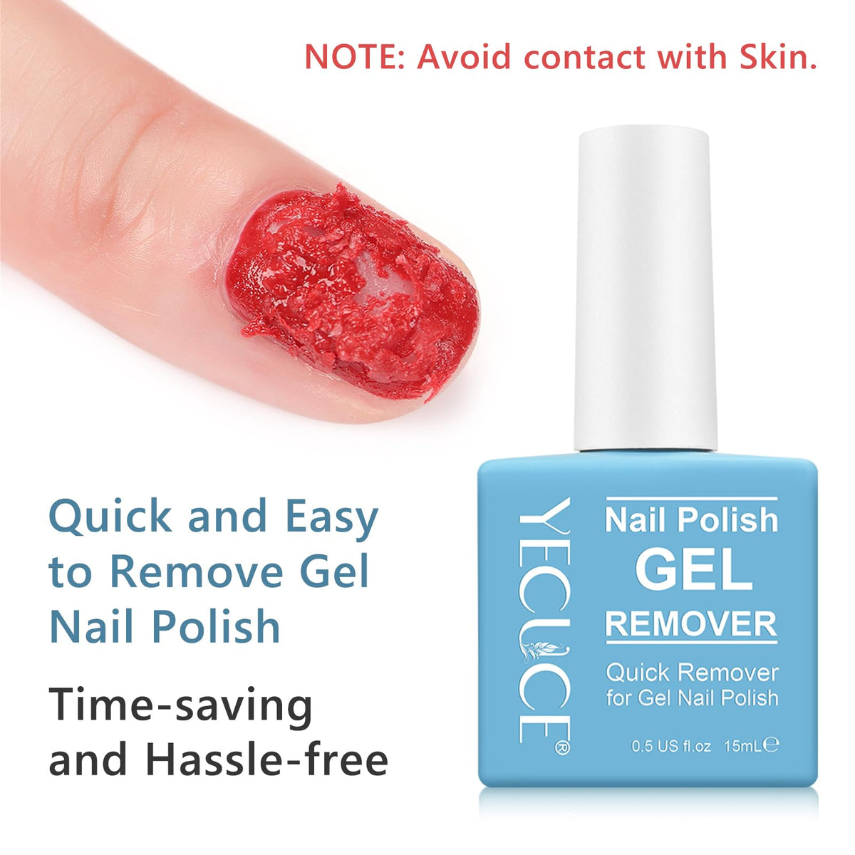 Complete Nifeishi gel nail polish remover kit layout
