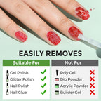 Luckyfairy gel nail polish remover application demonstration